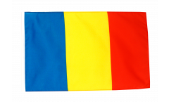 Bandiera Romania con orlo