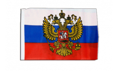 Bandiera Russia con stemma con orlo