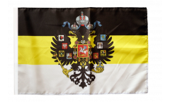 Bandiera Russia Romanow con stemmi 1858-1883 con orlo