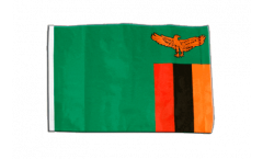 Bandiera Zambia con orlo