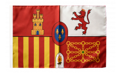 Bandiera Spagna reale con orlo