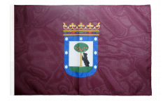 Bandiera Spagna Città di Madrid con orlo