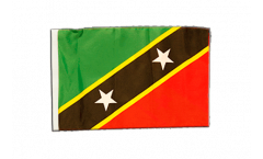 Bandiera St. Kitts e Nevis con orlo