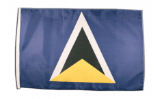 Bandiera St. Lucia con orlo