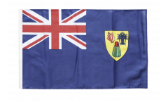 Bandiera Turks e Caicos con orlo