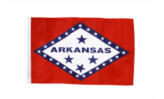 Bandiera USA Arkansas con orlo