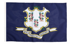 Bandiera USA Connecticut con orlo