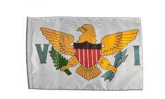 Bandiera USA Isole Vergini con orlo