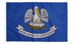 Bandiera USA Louisiana con orlo