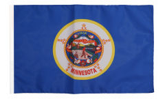 Bandiera USA Minnesota con orlo