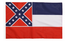 Bandiera USA Mississippi con orlo