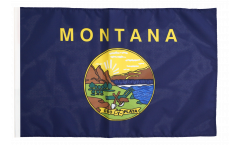Bandiera USA Montana con orlo