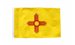 Bandiera USA New Mexico con orlo