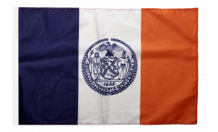 Bandiera USA New York CITY con orlo