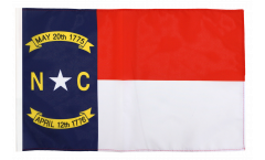 Bandiera USA North Carolina con orlo