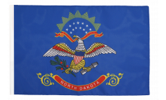 Bandiera USA North Dakota con orlo