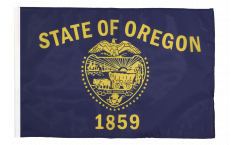 Bandiera USA Oregon con orlo