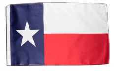 Bandiera USA Texas con orlo