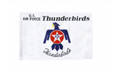 Bandiera USA Thunderbirds US Air Force con orlo