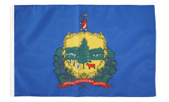 Bandiera USA Vermont con orlo