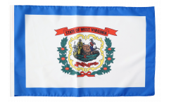 Bandiera USA West Virginia con orlo
