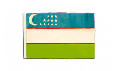 Bandiera Usbekistan con orlo