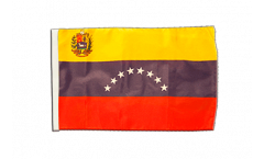Bandiera Venezuela 8 Stelle con stemma con orlo