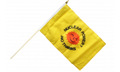 Bandiera da asta Nuclear Power No Thanks