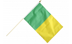 Bandiera da asta verde-gialli