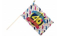 Bandiera da asta Happy Birthday 40