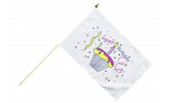 Bandiera da asta Happy Birthday torta