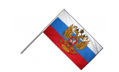 Bandiera da asta Russia con stemma