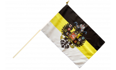 Bandiera da asta Russia Romanow con stemmi 1858-1883