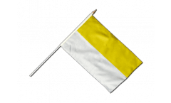 Bandiera da asta Banda gialla-bianca