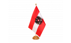 Bandiera da tavolo Austria con l'aquila
