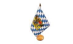 Bandiera da tavolo Germania Baviera con leone