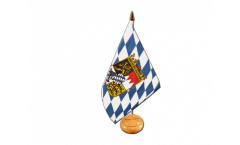 Bandiera da tavolo Germania Baviera con stemmi