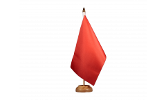 Bandiera da tavolo Unicolore Rossa