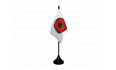 Bandiera da tavolo Regno Unito Lancashire red rose