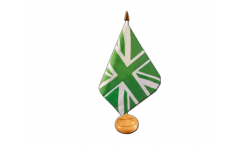 Bandiera da tavolo Regno Unito Union Jack verde