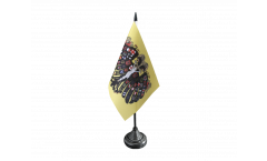 Bandiera da tavolo Sacro Romano Impero Germanico Aquila bicipite