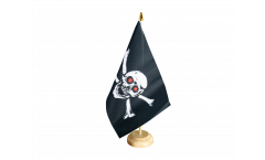 Bandiera da tavolo Pirata con gli occhi rossi
