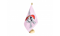 Bandiera da tavolo Pirata rosa fucsia