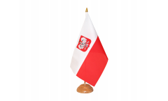 Bandiera da tavolo Polonia con aquila