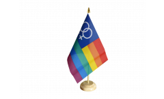 Bandiera da tavolo Arcobaleno Lesbismo