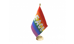 Bandiera da tavolo Arcobaleno con PACE