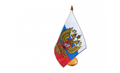 Bandiera da tavolo Russia con stemma