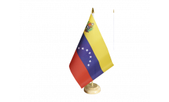 Bandiera da tavolo Venezuela 7 Stelle con stemma 1930-2006