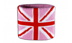 Fascia di sudore Regno Unito Union Jack Pink - 7 x 8 cm