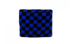 Fascia di sudore a quadri blu-neri - 7 x 8 cm